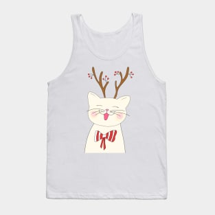 Christmas cat Tank Top